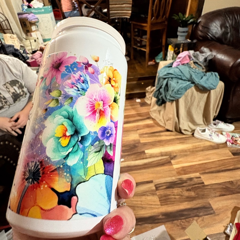 Floral Multicolor Tumbler